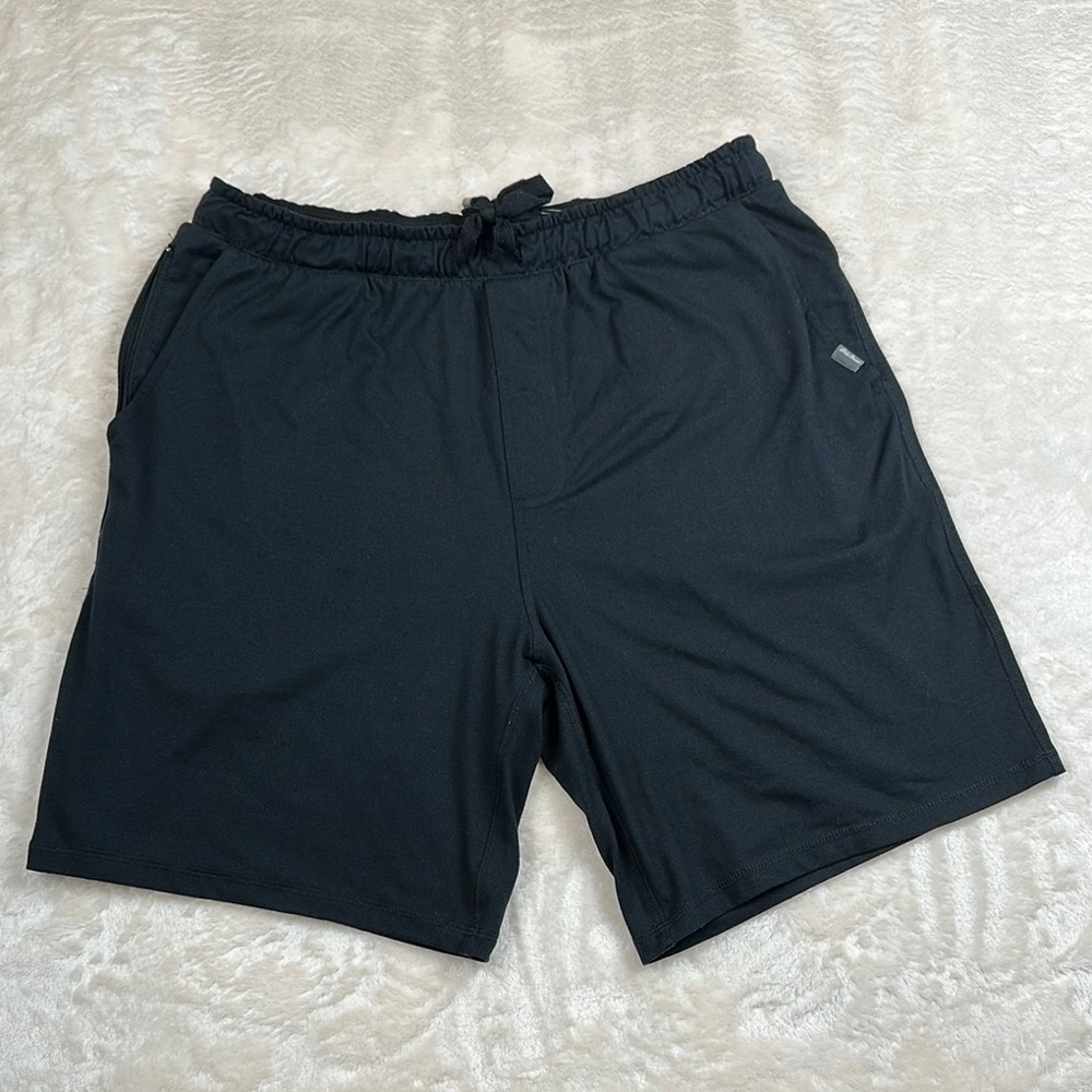 Eddie Bauer Black Athletic Shorts with Elastic Waistband